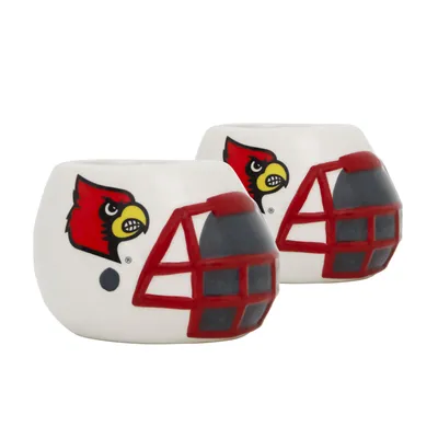 Louisville Cardinals 2-Piece Ceramic Helmet Planter Set
