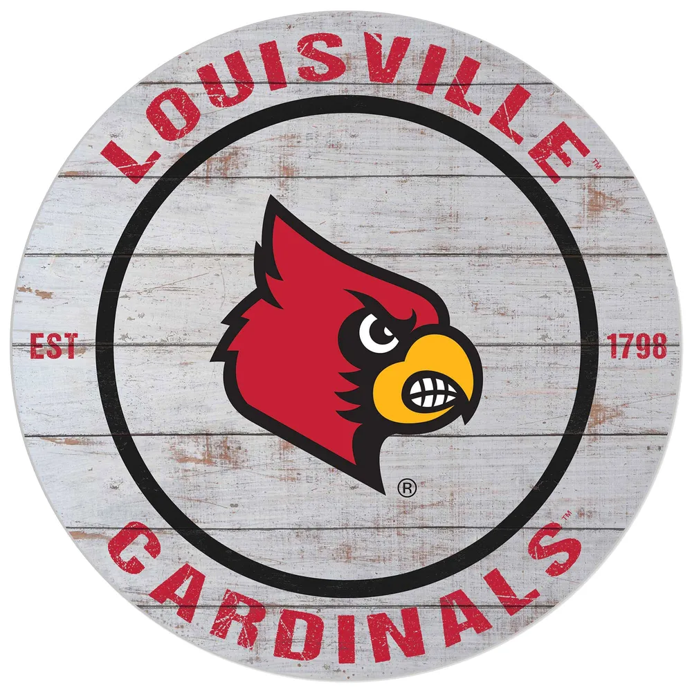 LOUISVILLE CARDINALS KEYCHAIN LUCITE LOGO