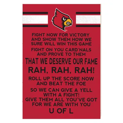 Louisville Cardinals 23'' x 34'' Fight Song Wall Art