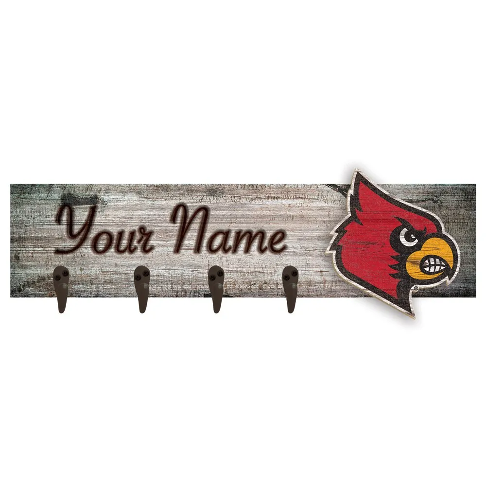 Lids Louisville Cardinals 24 x 6 Personalized Mounted Coat
