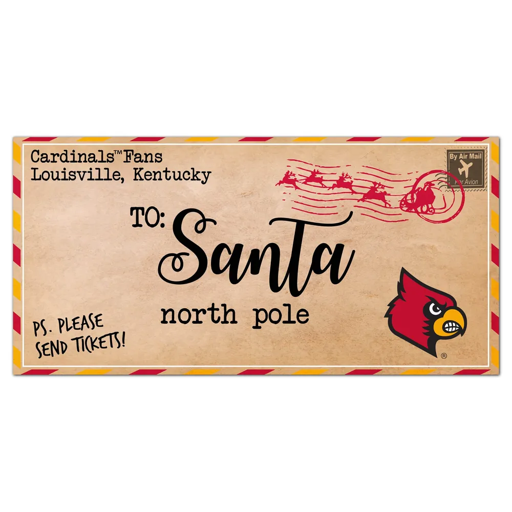 Lids Louisville Cardinals 6'' x 12'' Letter to Santa Sign