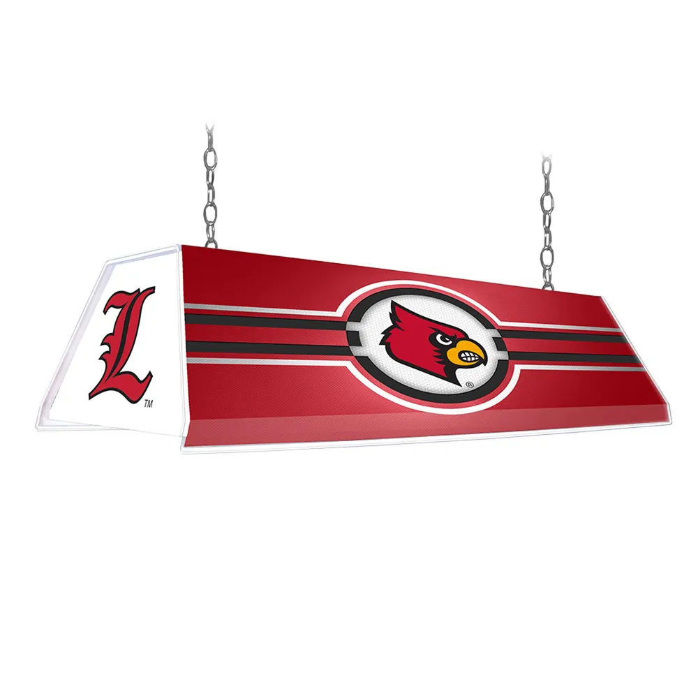 Silver Louisville Cardinals Curved Logo Key Ring