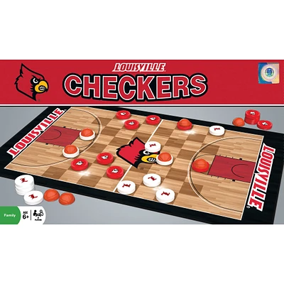 Louisville Cardinals NCAA Checkers Set