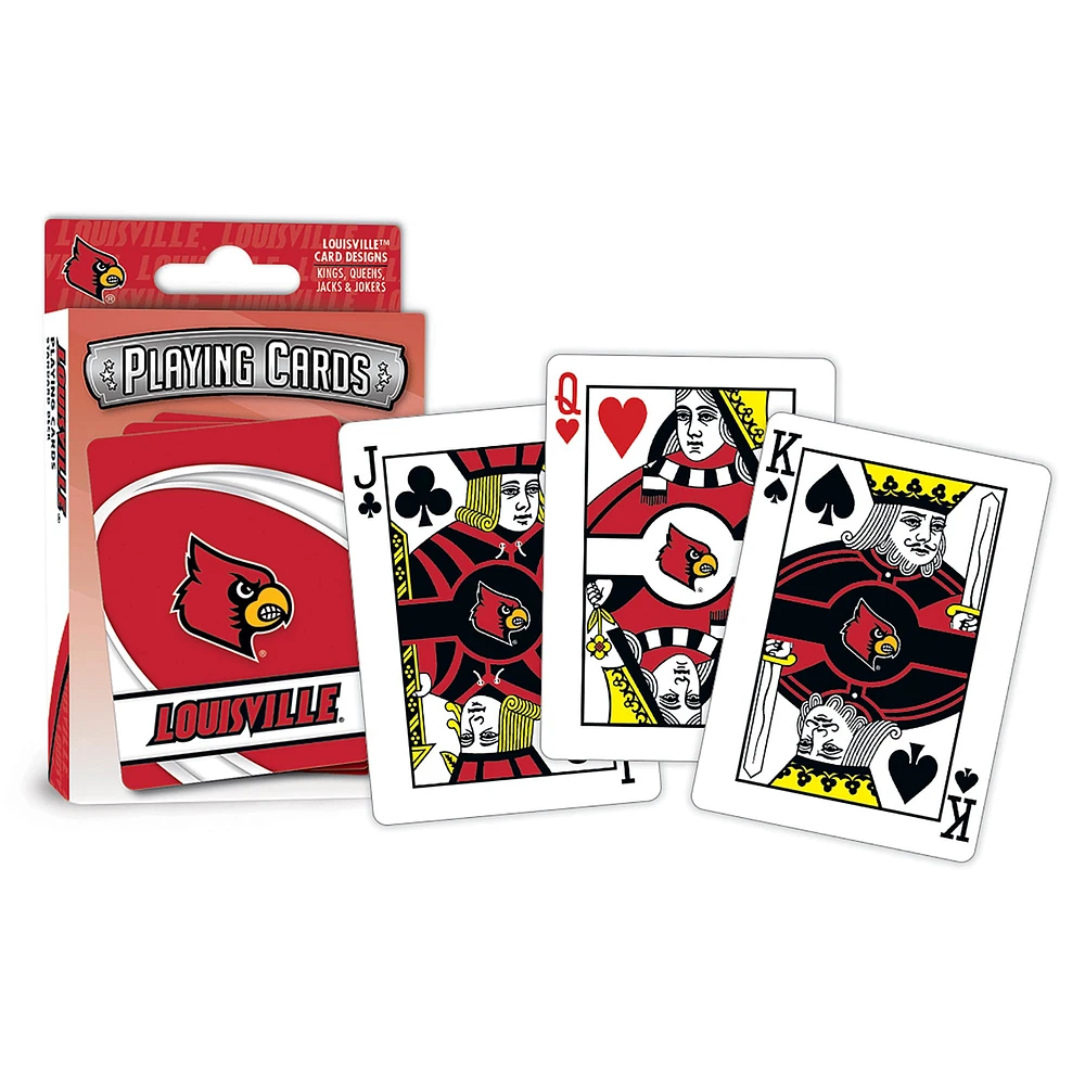 Cartes à jouer NCAA des Cardinals de Louisville