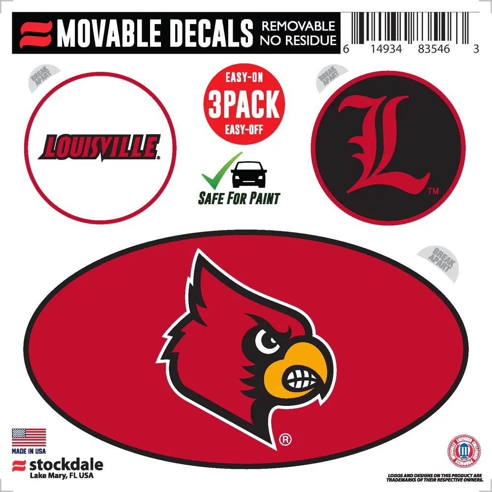 Louisville Cardinals Bracelets - 2 Pack Wide - Special Order