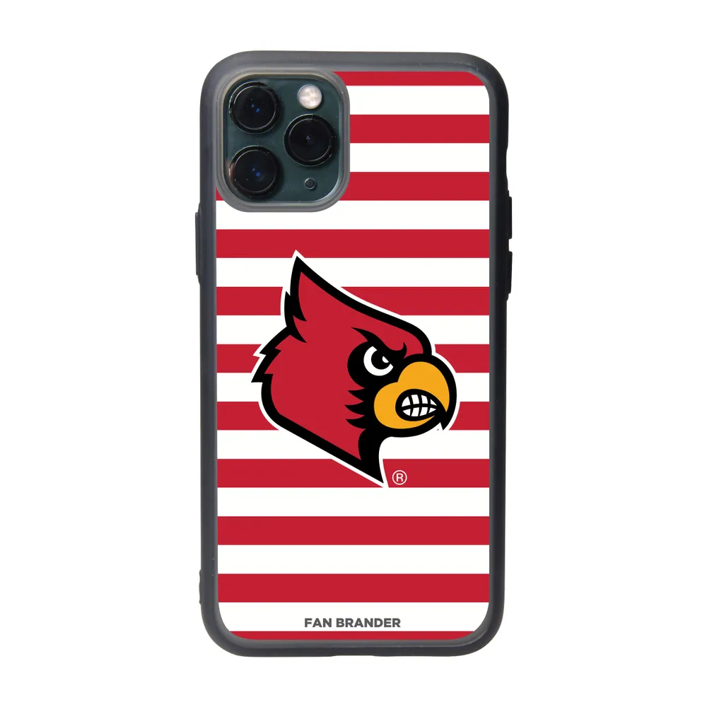 Lids Louisville Cardinals Team Logo Striped iPhone Case