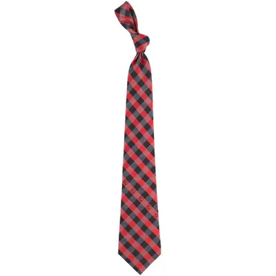 Louisville Cardinals Woven Checkered Tie - Red/Black