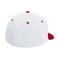 Men's adidas White Louisville Cardinals On-Field Fitted Baseball Hat