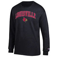 Men's Champion Louisville Cardinals Arch Over Logo Long Sleeve T-Shirt