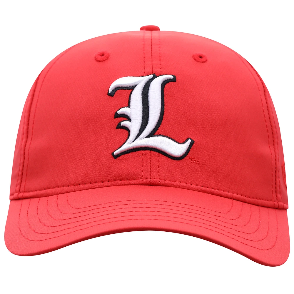 Men's Top of the World  Red Louisville Cardinals Victory Trainer Adjustable Hat