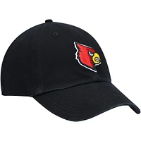 Men's '47 Black Louisville Cardinals Vintage Clean Up Adjustable Hat