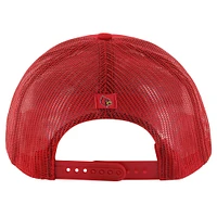 Casquette réglable de camionneur Garner des Cardinals de Louisville rouges '47 pour hommes