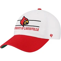 Men's '47 White Louisville Cardinals Gridiron Clean Up Adjustable Hat