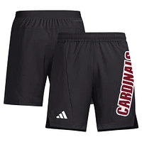 Short adidas noir Louisville Cardinals conçu pour l'entraînement hommes AEROREADY