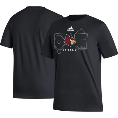 Men's adidas Red Louisville Cardinals Sideline Amplifier Football Long  Sleeve T-Shirt