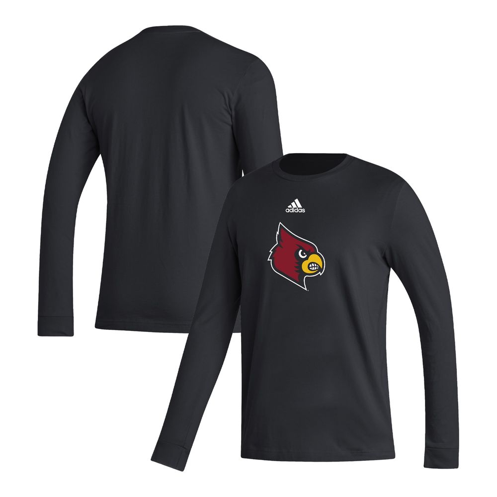 Adidas Men's adidas Black Louisville Cardinals Locker Logo Fresh