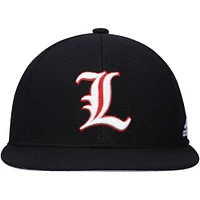 Men's adidas Black Louisville Cardinals On-Field Baseball Fitted Hat