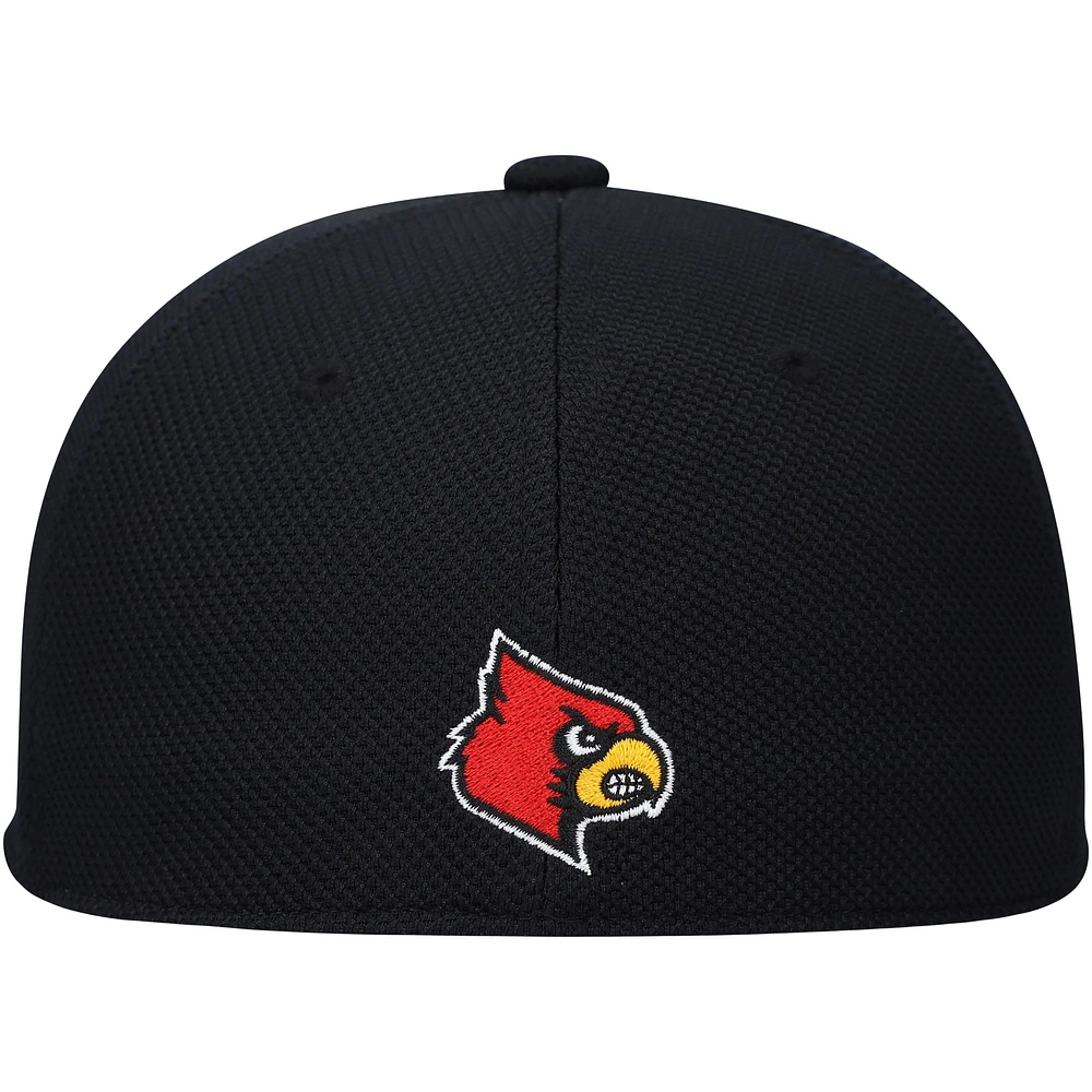 Men's adidas Black Louisville Cardinals On-Field Baseball Fitted Hat