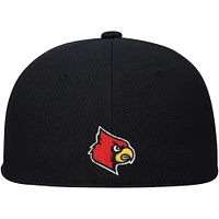 Men's adidas Black Louisville Cardinals On-Field Baseball Fitted Hat