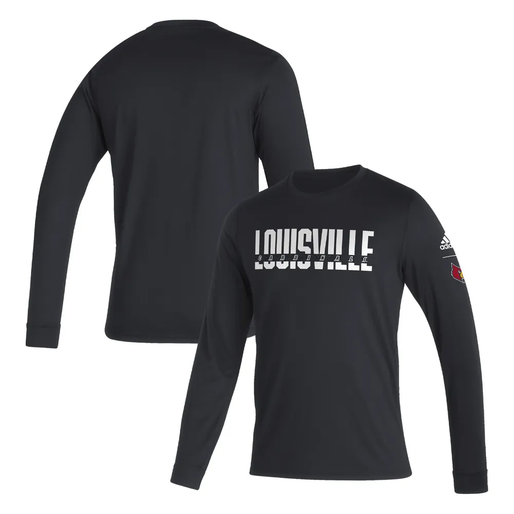 Men's Adidas Red Louisville Cardinals Sideline Locker Tag Creator AEROREADY Long Sleeve T-Shirt