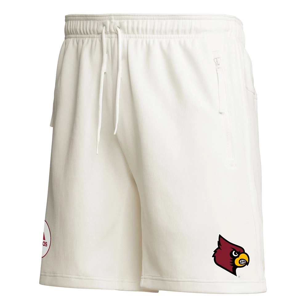 Short adidas Louisville Cardinals Zero Dye AEROREADY crème pour homme