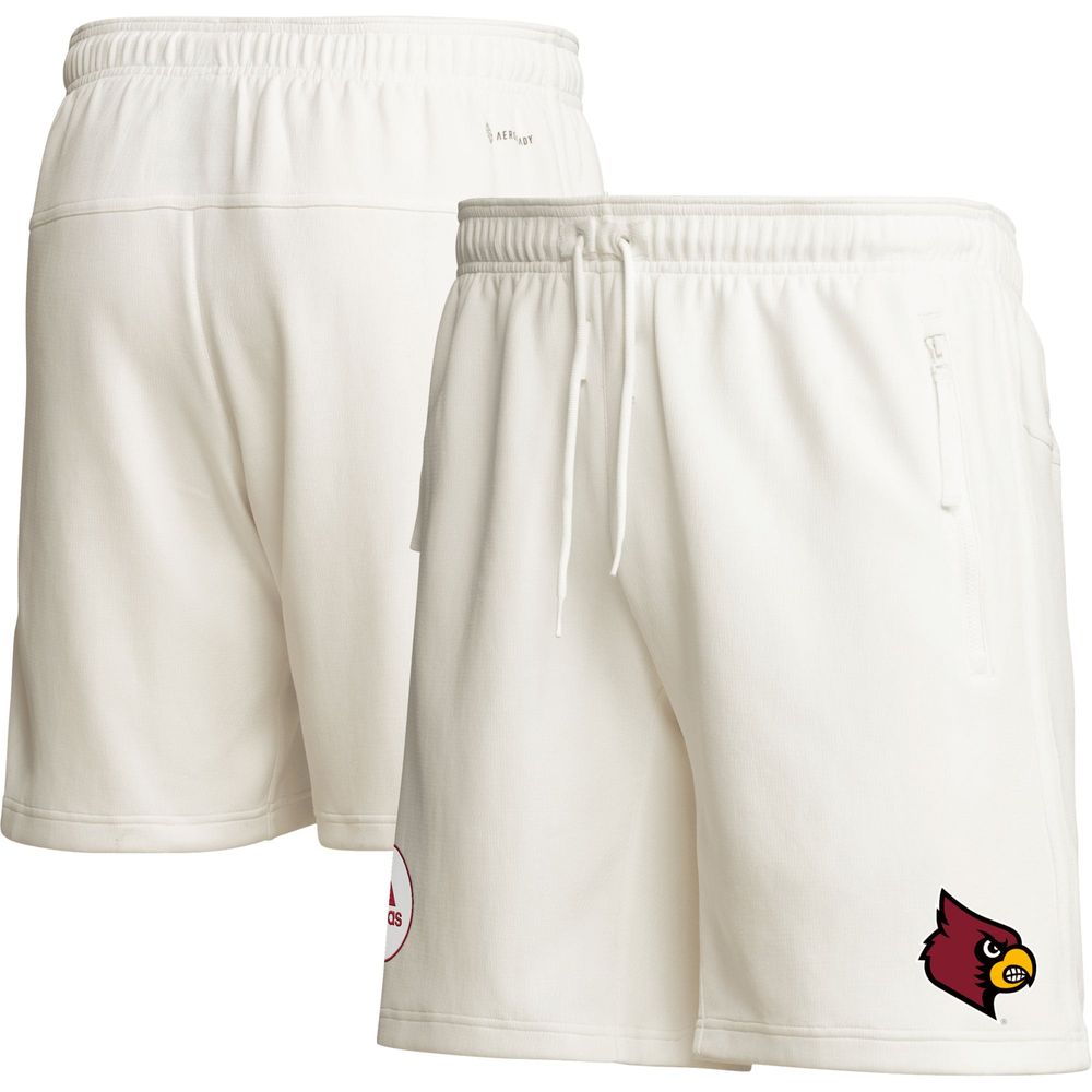 Men's adidas Cream Louisville Cardinals Zero Dye AEROREADY Shorts