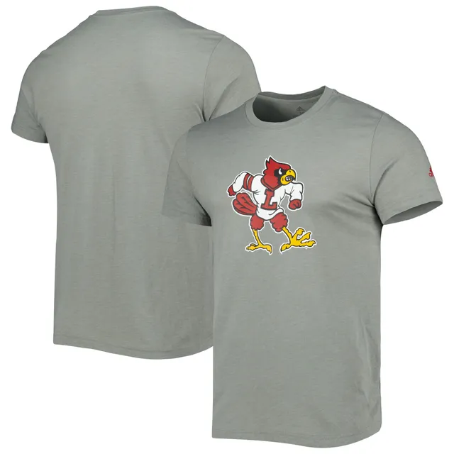 Louisville Cardinals adidas Basics Heritage Tri-Blend T-Shirt - Gray
