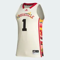 Men's adidas #1 Khaki Louisville Cardinals Honoring Black Excellence Basketball Jersey