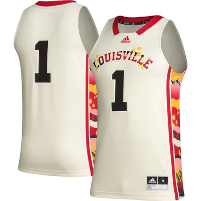 adidas #1 Kaki Louisville Cardinals Honoring Black Excellence Basketball Jersey