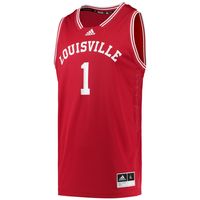 Men's adidas #1 Louisville Cardinals Reverse Retro Jersey