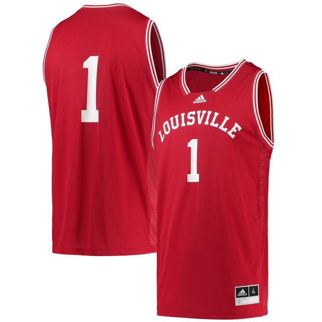 Maillot adidas #1 Louisville Cardinals Reverse Retro pour homme, rouge