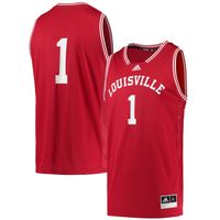 Men's adidas #1 Louisville Cardinals Reverse Retro Jersey