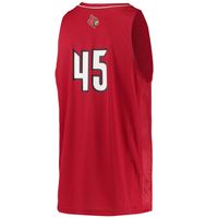 Men's adidas #45 Louisville Cardinals Swingman Basketball Jersey