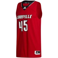 Maillot adidas #45 Louisville Cardinals Swingman pour homme rouge