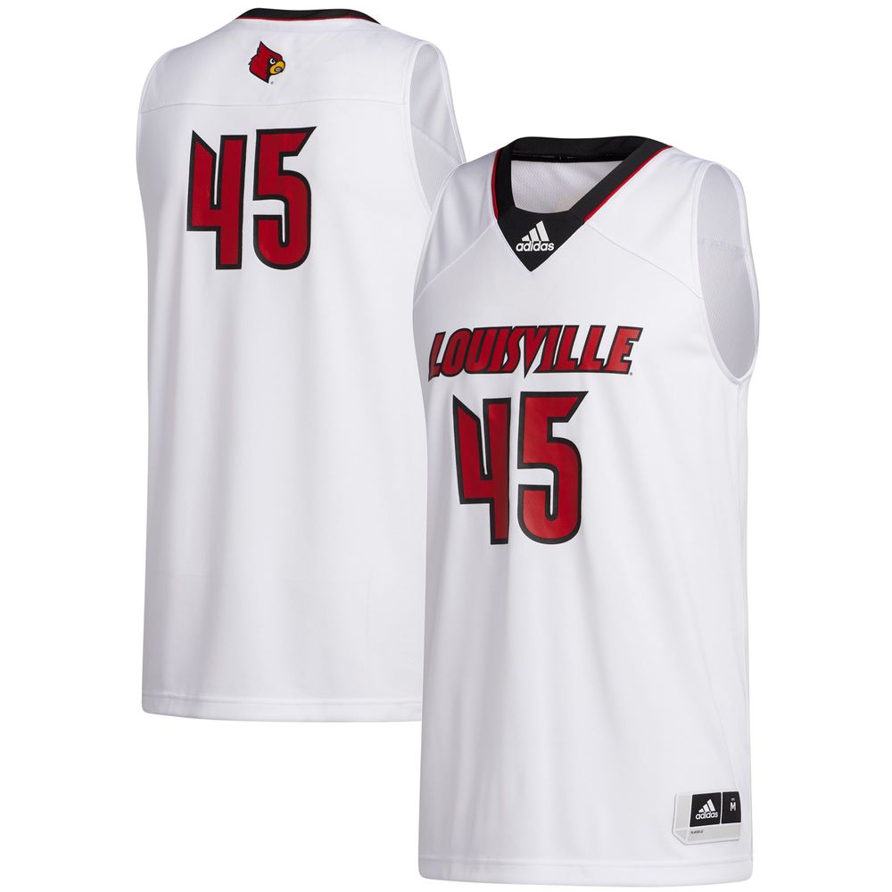 Men's adidas #45 Louisville Cardinals Swingman Jersey