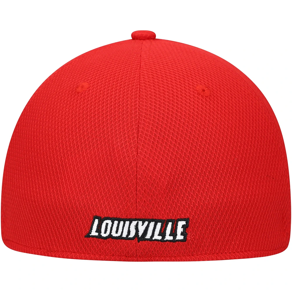 Men's adidas Red Louisville Cardinals 2021 Sideline Coaches AEROREADY Flex Hat