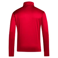 Haut adidas pour hommes des Louisville Cardinals Coaches Sideline Quarter-Zip rouge