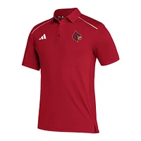 Men's adidas Red Louisville Cardinals Coaches AEROREADY Polo