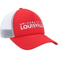 Men's adidas Red Louisville Cardinals Foam Trucker Snapback Hat