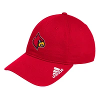 Men's adidas Red Louisville Cardinals Locker Room Logo Slouch Adjustable Hat