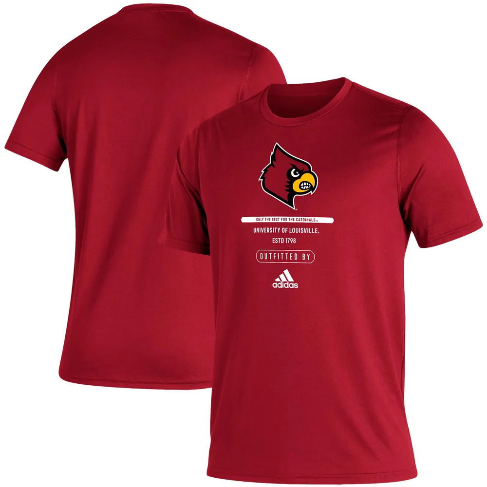 adidas, Shirts, University Of Louisville Cardinals Adidas Red Hoodie  Sweatshirt Small Pullover