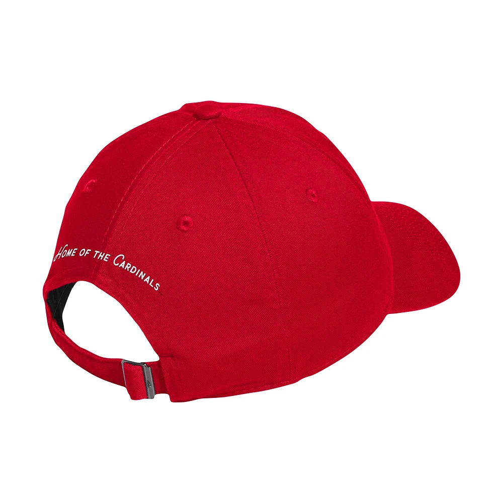 Casquette ajustable adidas Louisville Cardinals State Slouch pour homme rouge