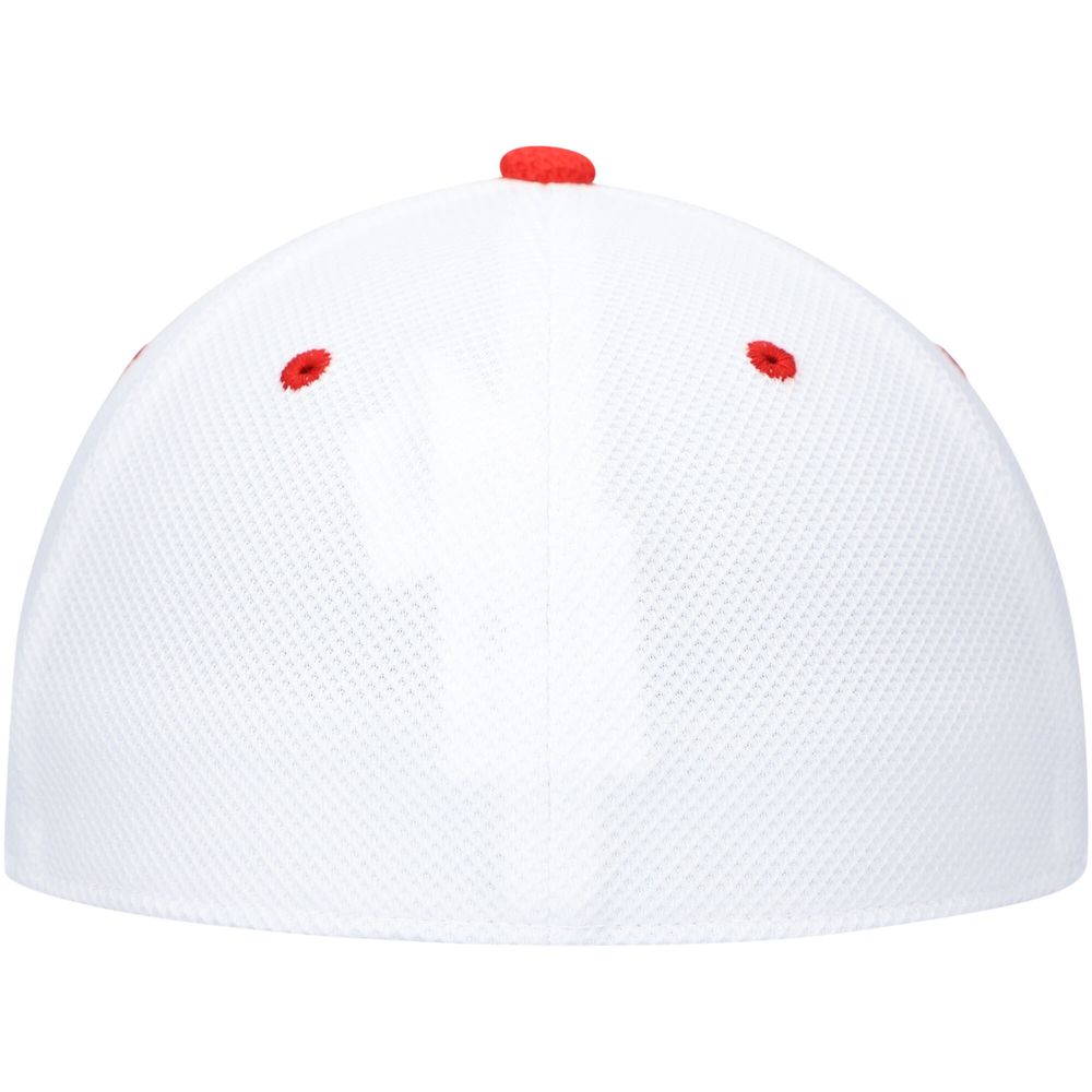 Men's adidas White Louisville Cardinals On-Field Baseball Fitted Hat