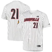 21 Louisville Cardinals adidas Button-Up Baseball Jersey - Red