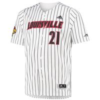 Men's adidas White Louisville Cardinals Replica Baseball Jersey