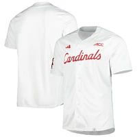 Maillot de baseball l'équipe des Cardinals Louisville adidas blanc pour hommes