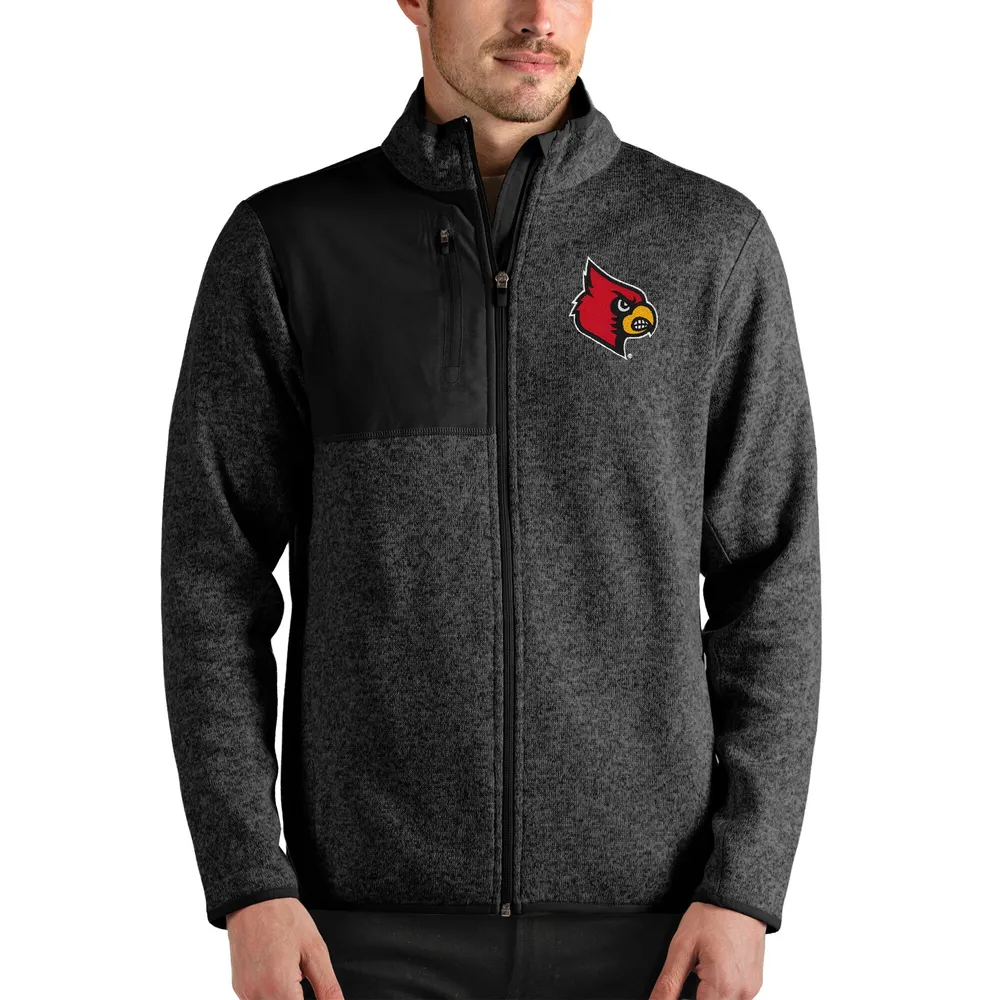 Men's Antigua Oatmeal St. Louis Cardinals Fortune Quarter-Zip Pullover  Jacket 