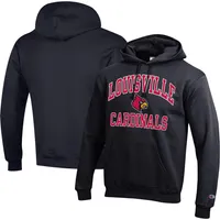 Lids Louisville Cardinals Champion Team Arch Reverse Weave Pullover Hoodie