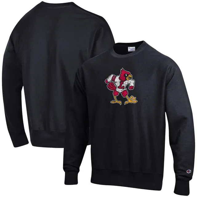 Champion Men's Black Louisville Cardinals High Motor Pullover