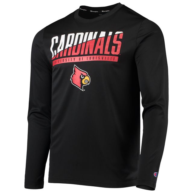 Men's Champion Red Louisville Cardinals High Motor Long Sleeve T-Shirt Size: Small